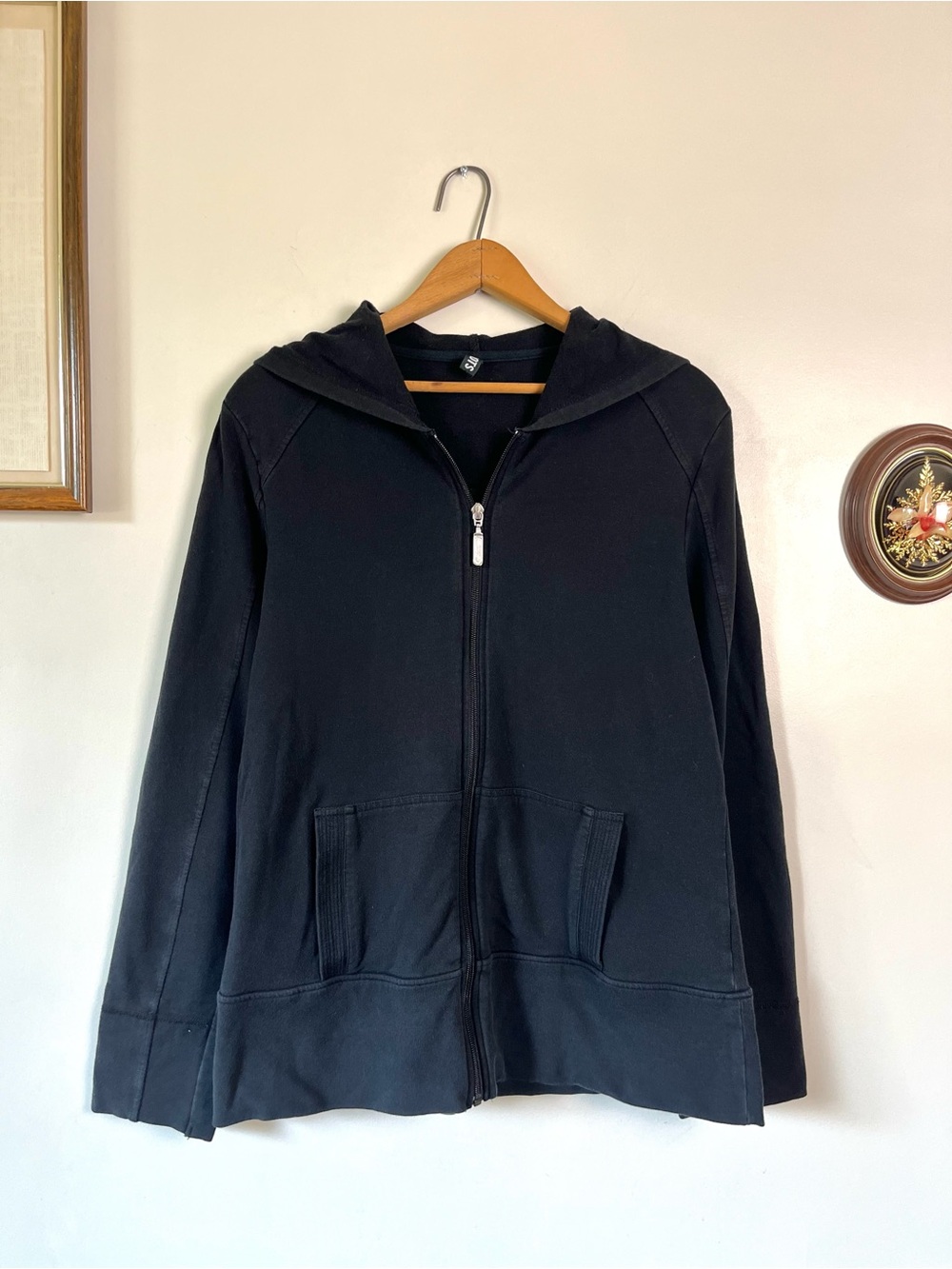 Roots Active Black Zip Up Hoodie